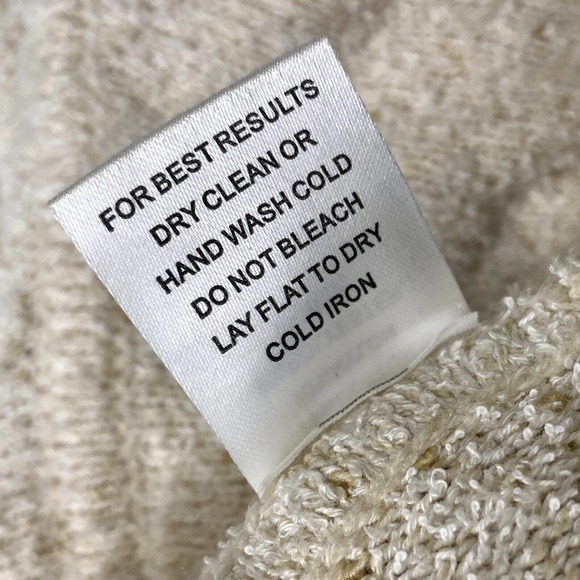 ONE GREY DAY Women’s sz XS Sweater Cream Cotton Silk Blend Knit Mesh Oatmeal - Picture 6 of 7